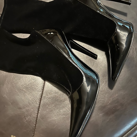 Balenciaga Knife Boot Black patent leather/velvet - Picture 4 of 6